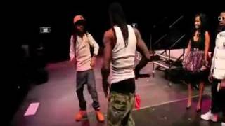Lil Wayne and Lil Chuckee Dance Off On Stage!!
