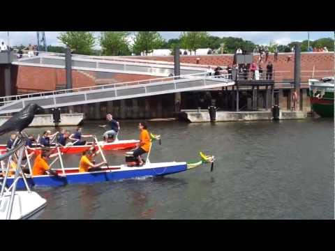 Hafenfest Boizenburg, Drachenbootrennen: Team "Hafenhaie - Bonbonfabrik" 09.06.2012