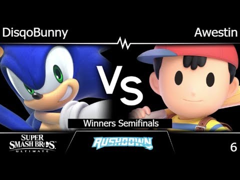 Rushdown 6 - DisqoBunny (Sonic) vs FX | Awestin (Ness) Winners Semifinals - SSBU