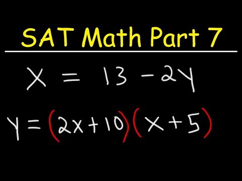 SAT Math Part 7 - Solving Systems of Equations Using Elimination & Substitution - Membership