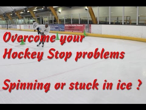 How To Stop Spinning Turning Or Skates Getting Suck In Ice When Hockey Stopping