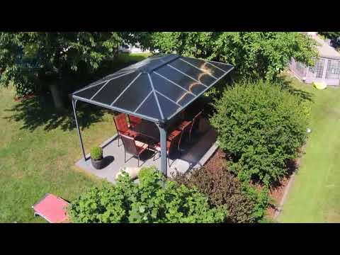 Pergola aluminium et polycarbonate 430x295,5cm martinique 4300 palram_5