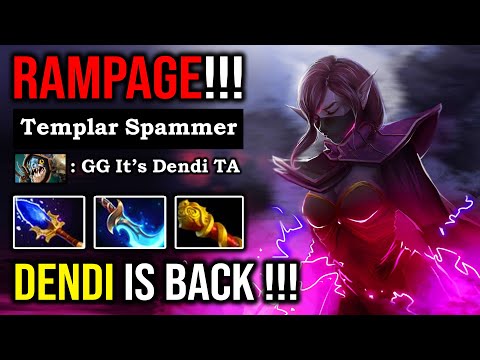 DENDI IS BACK!!! Spamming Templar For Boosting MMR with Aghanim Teleport & RAMPAGE DotA 2 Guide