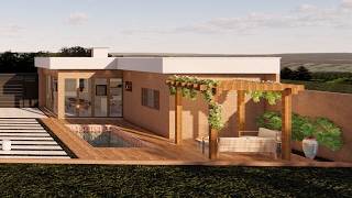 CASA de TIJOLINHO | Casa Tradicional com 3 Quartos e Varanda na frente e nos fundos! Você moraria?