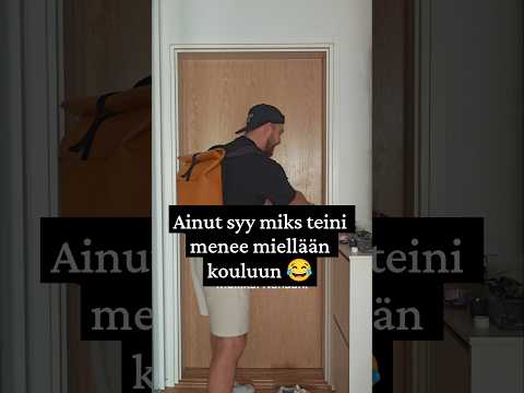 Tän takia teini menee mielellään kouluun 😂 #huumori #hauska #teini