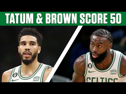 Jayson Tatum and Jaylen Brown combine for 50 PTS in Celtics’ BLOWOUT WIN vs. Suns