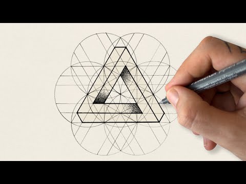 Relaxing Pentagram Mandala Drawing Process