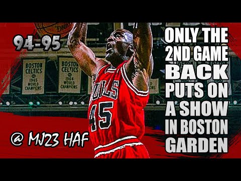 Michael Jordan Highlights vs Celtics (1995.03.22) - 27pts, 2nd Game Back! Puts on a Show!