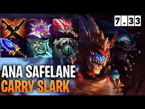 Ana Safelane Slark - Dota 2 Pro Immortal Slark Gameplay 7.33