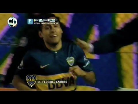 Gol Federico Carrizo - Boca Juniors 1 Vs Quilmes 0 - Primera División 2