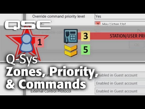 Q-SYS: Public Address - Part B (Zones, Commands, Priority)