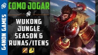 Como Jogar de Wukong Jungle s6 - Runas Talentos e 