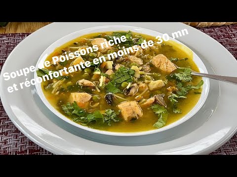 Soupe de Poissons Riche et Santé, Prête en Moins de 30 mn