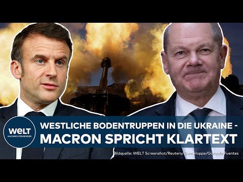 Video Thumbnail: PAUKENSCHLAG: Scholz unter Schock - Macron kann sich Ukraine-Einsatz von eigenen Truppen vorstellen