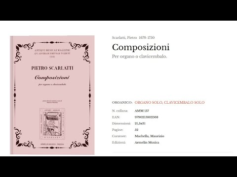 Pietro Scarlatti (1679-1750): Toccata edited by Maurizio Machella