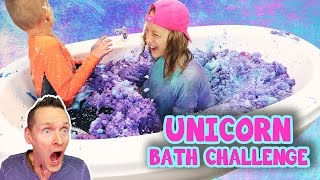 Unicorn Snow Bath Challenge