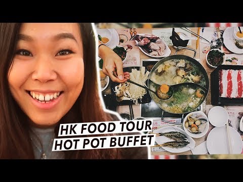 Tudo o que você pode comer HOT POT Buffet em Hong Kong - tudo o que você precisa saber! | Hong Kong Food Tour