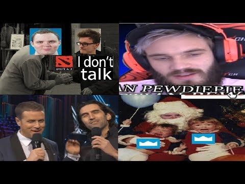 Pewdiepie+Josef Fares+Leddit Arteezy meets Miracle in EU#1