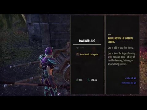 ESO: Imperial Motif Find