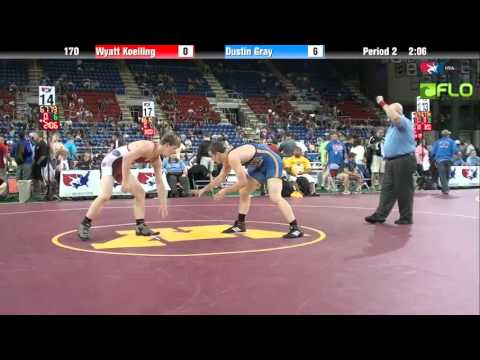 Cadet 170 - Wyatt Koelling (Utah) vs. Dustin Gray (Missouri)