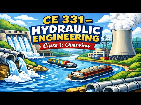 Course Overview, Intro to Hydraulic Engineering, Flow Resistance - CE 331, Class 1 (12 Jan 2026)