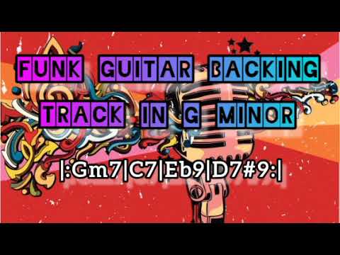 Funk/Acid Jazz Style Guitar Backing Track in G Minor 88bpm
