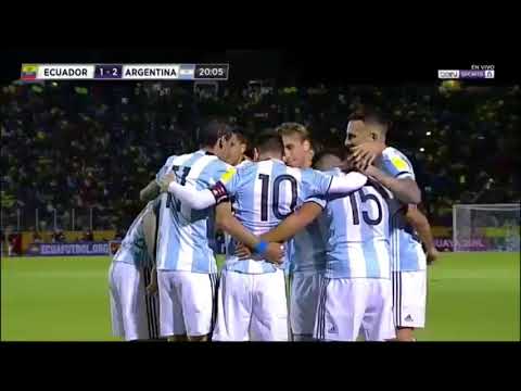 Messi - Argentina vs Ecuador 3-1 - Highlights & Goals - 10 October 2017
