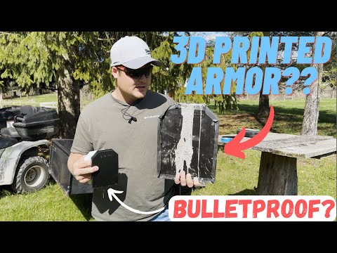 Testing 3D Printed Armor for your viewing pleasure
