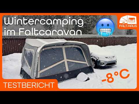 Wintercamping im Faltcaravan – funktioniert das wirklich bei −8 °C?