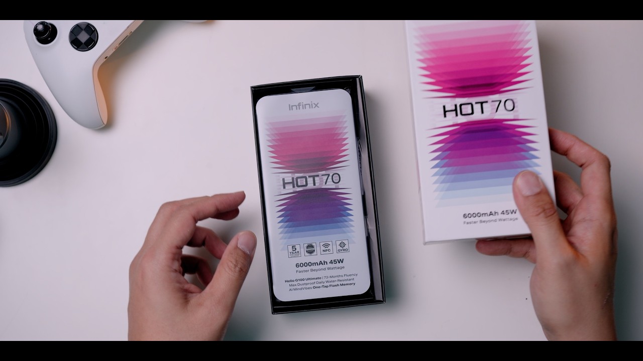 Unboxing Infinix HOT 70 Resmi Indonesia