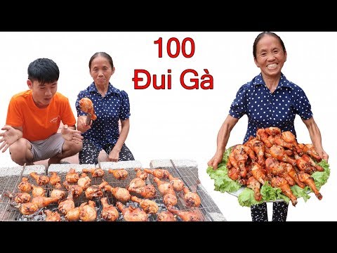 Bà Tân Vlog - Nướng 100 Cái Đùi Gà Siêu Cay | 100 BBQ chicken thighs