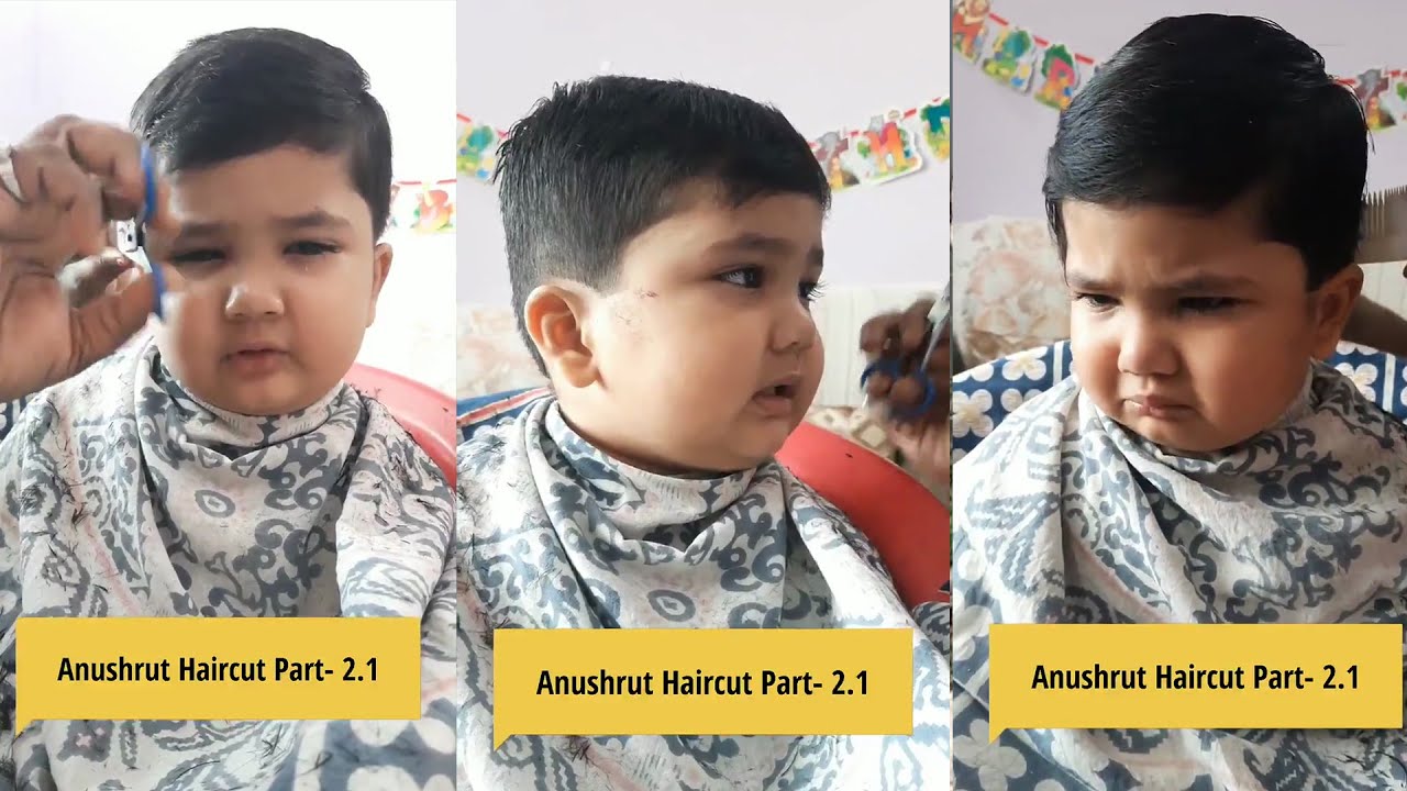 Anushrut New Haircut Video Is Going Viral | Cute Boy hair Cut Video Part 2.1 | Baal mat kato