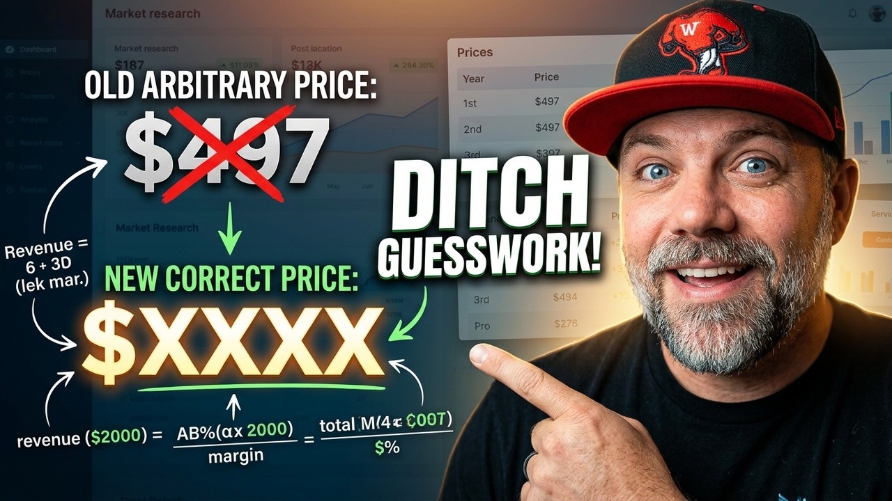 Your AI Pricing Is Wrong, the full pricing method on YouTube