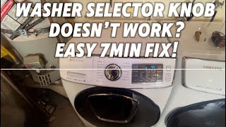 Samsung Washer Selector Knob Not Working — Easy DIY Fix (Part #DC97-18058B)