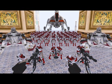 The IMPOSSIBLE Clone Trooper DEFENSE! - Men of War: Star Wars Mod Battle Simulator