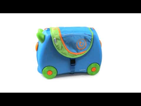 Vaikiškas lagaminas Trunki Percy Police Car, 18 l / 21x46x31 cm video