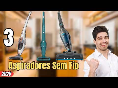 TOP 3 Melhores Aspiradores de Pó Sem Fio Para Comprar em 2026