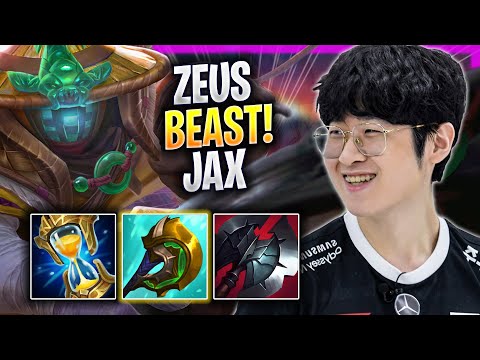 ZEUS IS A BEAST WITH JAX! - T1 Zeus Plays Jax TOP vs K'sante! | Season 2023