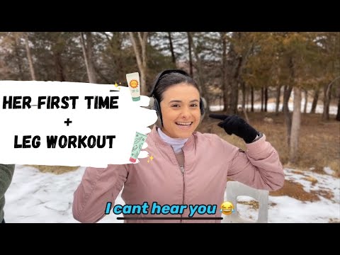 My Girlfriend’s FIRST TIME? | Leg Day Workout Example