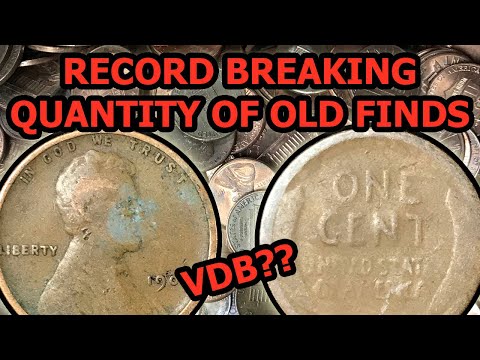INSANE COIN ROLL HUNT - MOST WORN COIN EVER + A BIG FIND ($50 PENNIES)