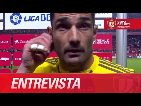 Entrevista a Adán tras el Sevilla FC (4-0) Real Betis