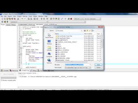 C Program Implementing Stack Using Pointers As Per Engineering Syllabus