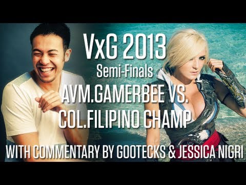 VxG 2013: AVM|GamerBee vs. coL|Filipino Champ (gootecks and Jessica Nigri on commentary)