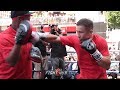 GENNADY GOLOVKIN'S FULL OPEN MEDIA WORKOUT AHEAD OF HIS FIGHT VS STEVE ROLLS