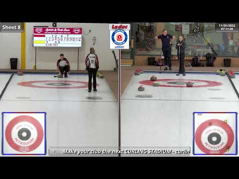 Papley/van Amsterdam vs. Fellman/Kovalchuk - Draw 1 - Curling Stadium Alberta Curling Series Doubles
