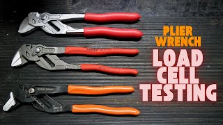 Load Cell Testing - Harbor Freight ICON vs Knipex vs Klein 10 inch Plier Wrench Showdown