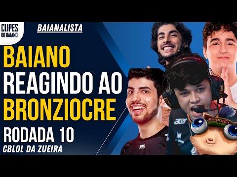 BAIANO REAGINDO AO BRONZIOCRE PARTIDA SENDO COMPRADA E LEE SINDROME DO ROBO - CBLOL DA ZUEIRA