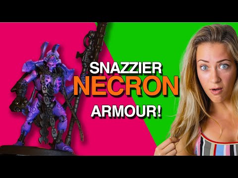 Starting to paint the necron overlord armour for Warhammer 40k!