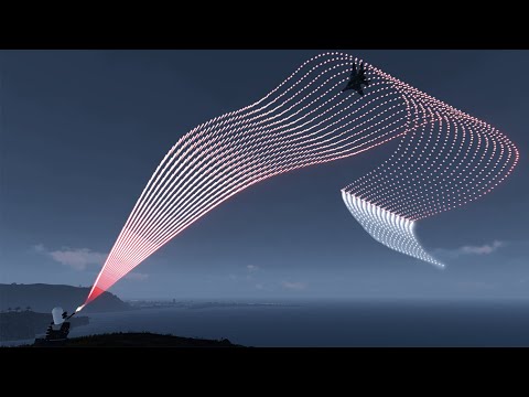 MiG-29 in Action vs Air Defense System C-RAM - Phalanx CIWS - Shooting Down - Simulation