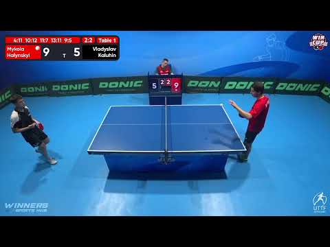 23:00 Mykola Halynskyi 3 - 2 Vladyslav Kaluhin West 5 WIN CUP 15.11.2022 | TABLE TENNIS WINCUP